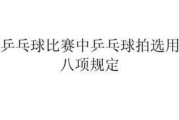 乒乓球比赛的技巧与规则（提高技巧，掌握规则，乒乓球无往不利）